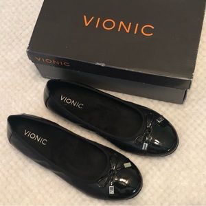 Vionic Minna Black Ballet flat sz 7 NEW
